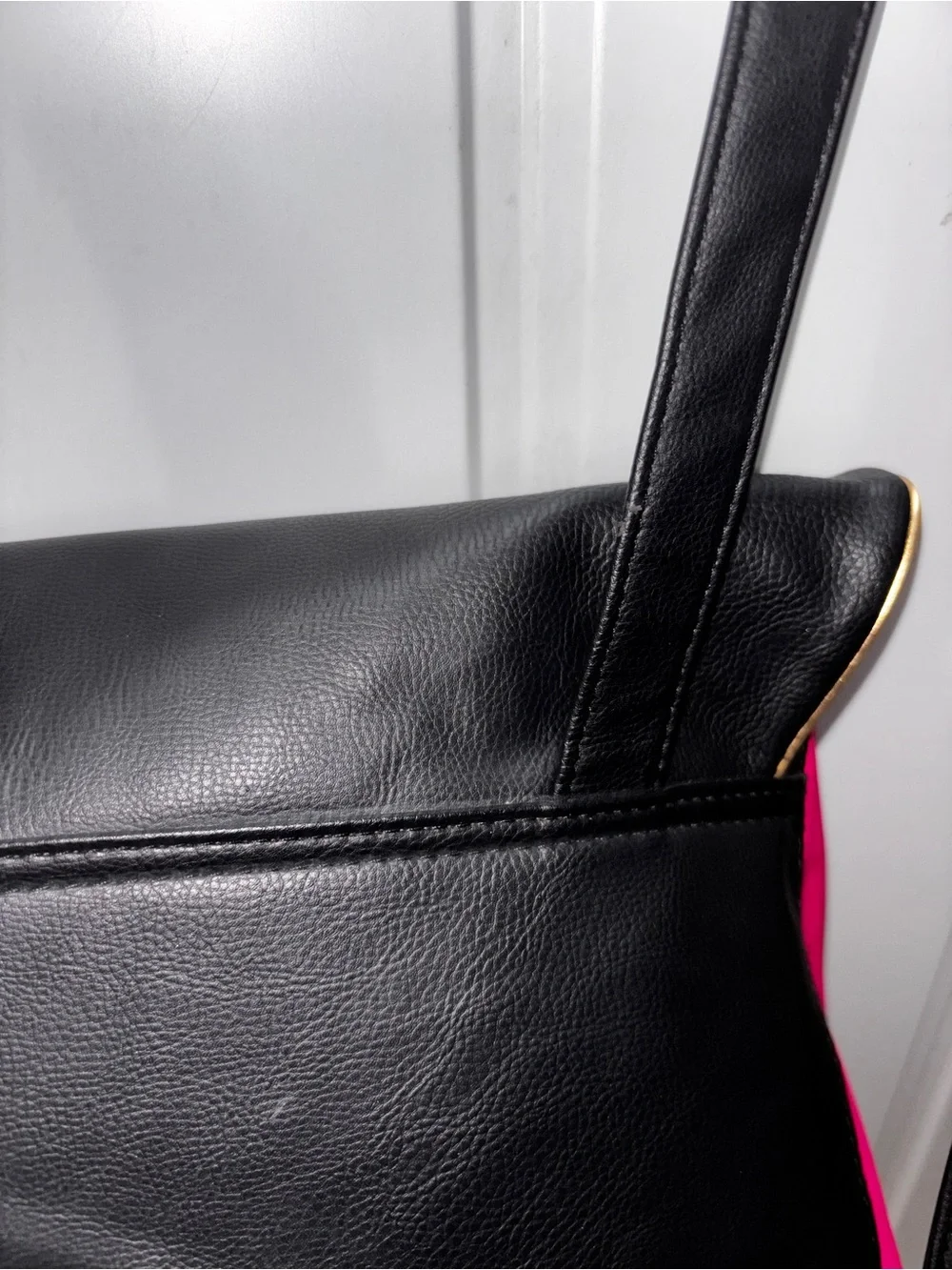 Juicy Couture Black & Hot Pink Backpack w/Gold Hardware adjustable straps nwot
